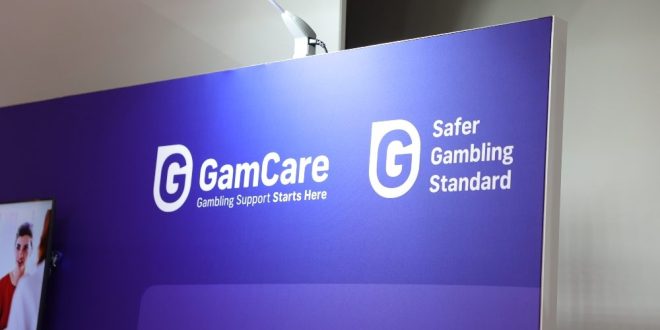 GamCare signs at an industry event