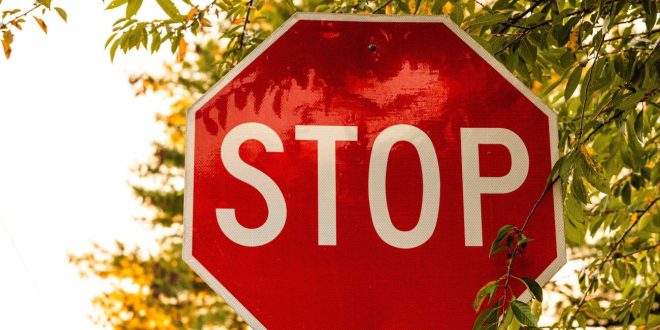A stop sign, symbolising Denmark's decision against Inpay