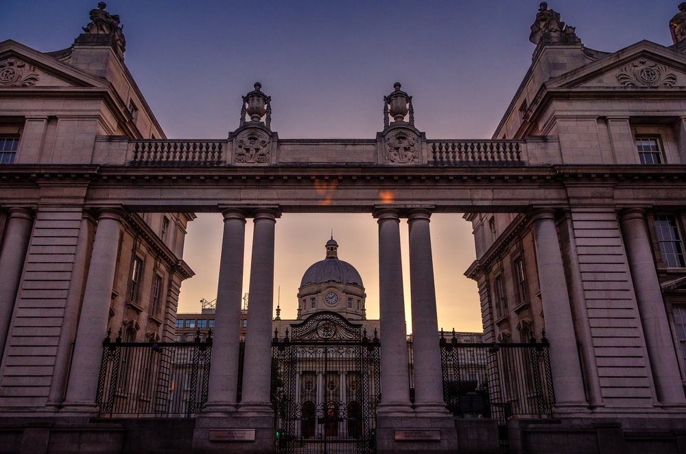 The government buildings in Dublin, Ireland, where the Department of Finance - which will set the betting tax rate - is located