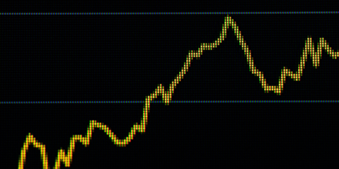A graph, showing an increase