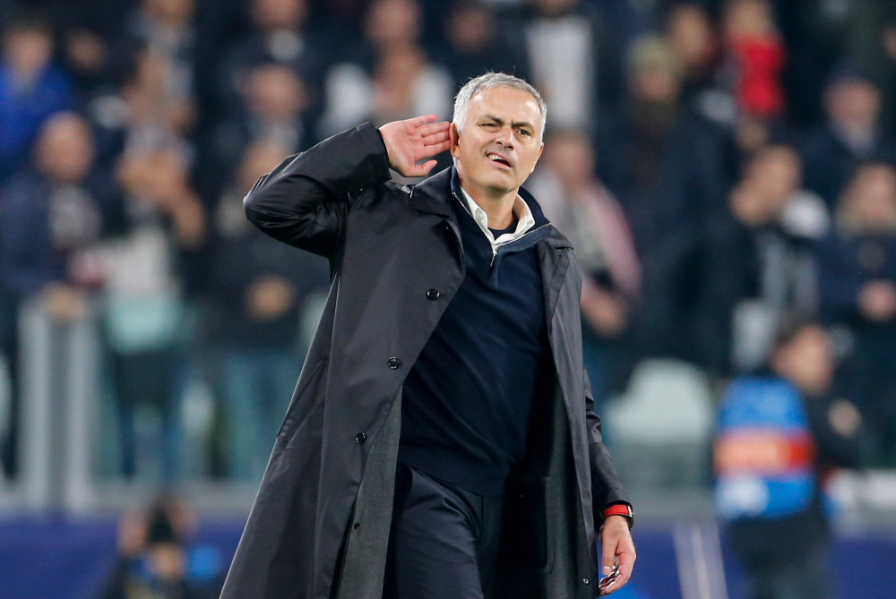 José Mourinho in Turin, while manager of Manchester United