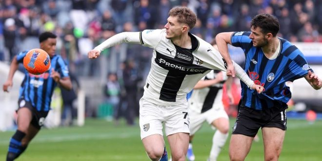 Adrian Benedyczak, one of the players backed by a Brazilian bet365 punter, playing for Parma in the Italian