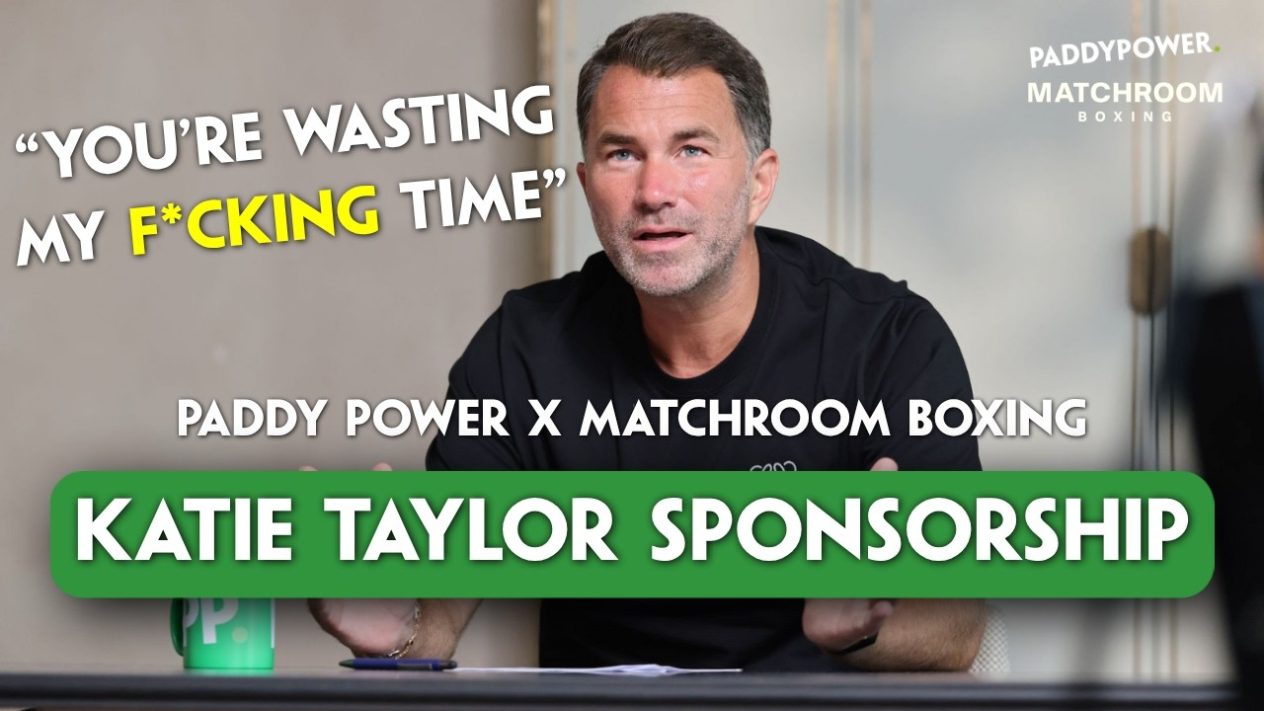 SBC News Eddie Hearn brainstorms with Paddy Power for Katie Taylor farewell bout at Croke Park 