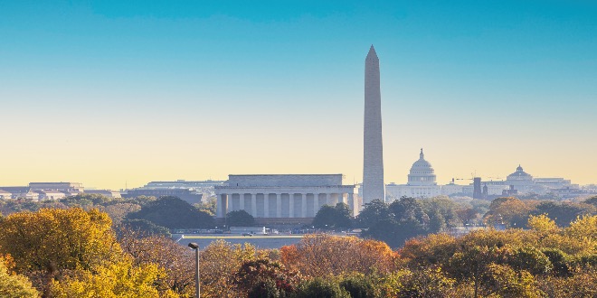 Skyline of Washington D.C., where bet365 has just launched