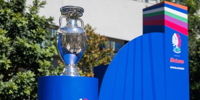 Betano branding on the UEFA Euro 2028 stand