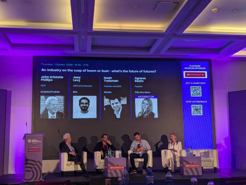SBC Summit Day 3: Prediction markets praised as "extraordinary opportunity in innovation" but doubts remain 1 SBC News SBC Summit Day 3: Prediction markets praised as "extraordinary opportunity in innovation" but doubts remain