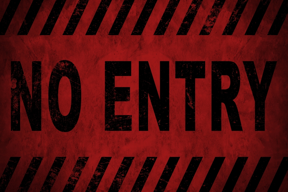 No entry sign